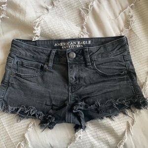 Black American Eagle Jean Shorts